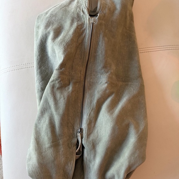 Free People WTF Sun Faded Hobo - Cactus lamb suede - Picture 10 of 14